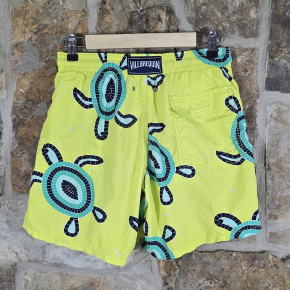 Vilebrequin Jim Mosaic Sea Turtles Swim Shorts Trunks - Picture 3 of 5